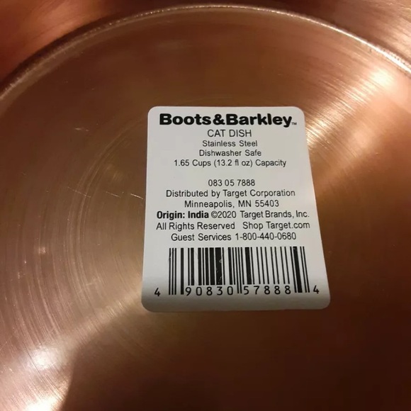 2 x Boots Barley Copper Cat Food / Water Dish NEW - Picture 2 of 4